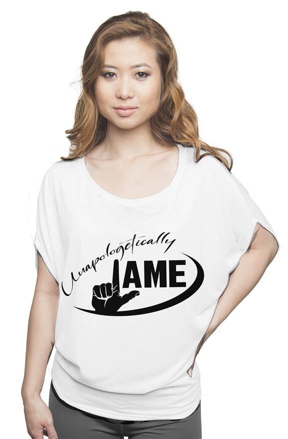 flowy draped tee